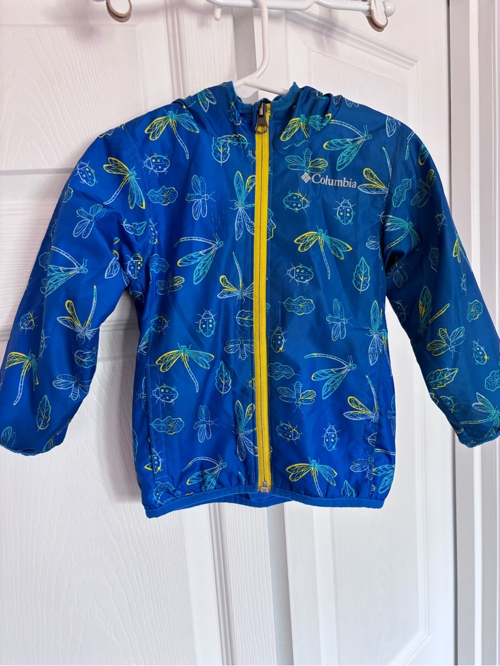 Columbia Pixel Grabber Bright Blue Fleece Baby Jacket with White Label